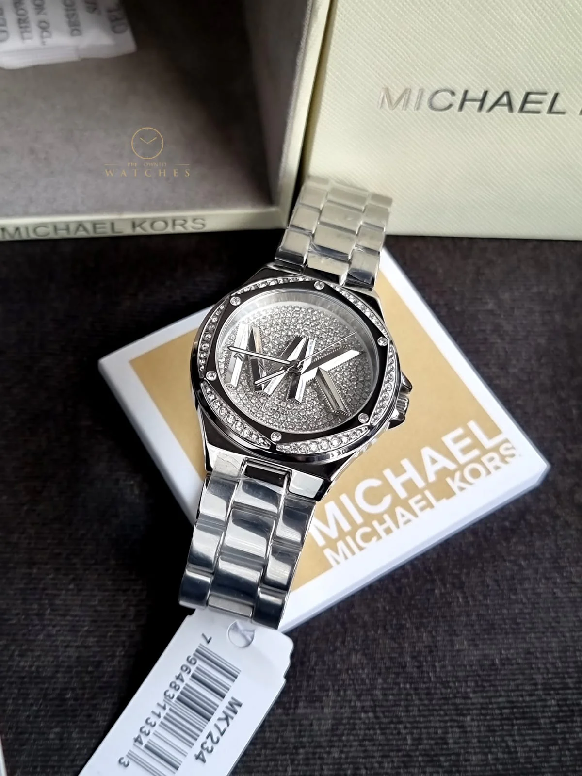 Michael Kors Women’s Quartz Stainless Steel Silver Dial 37mm Watch MK7234 - Image 8
