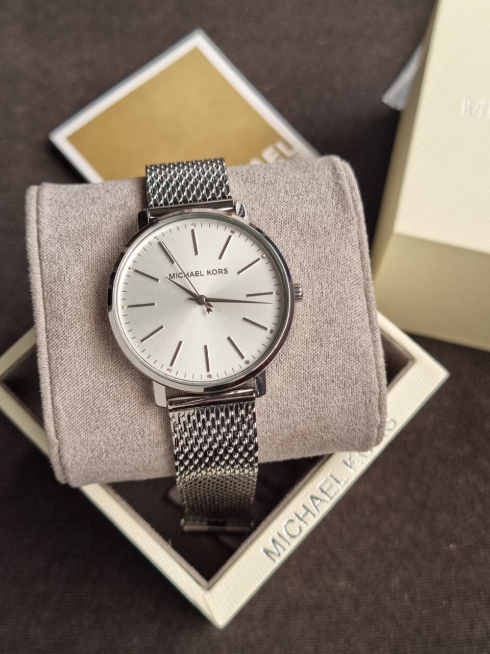 Michael Kors Women’s Quartz Stainless Steel Silver Dial 38mm Watch MK4338 - Image 5