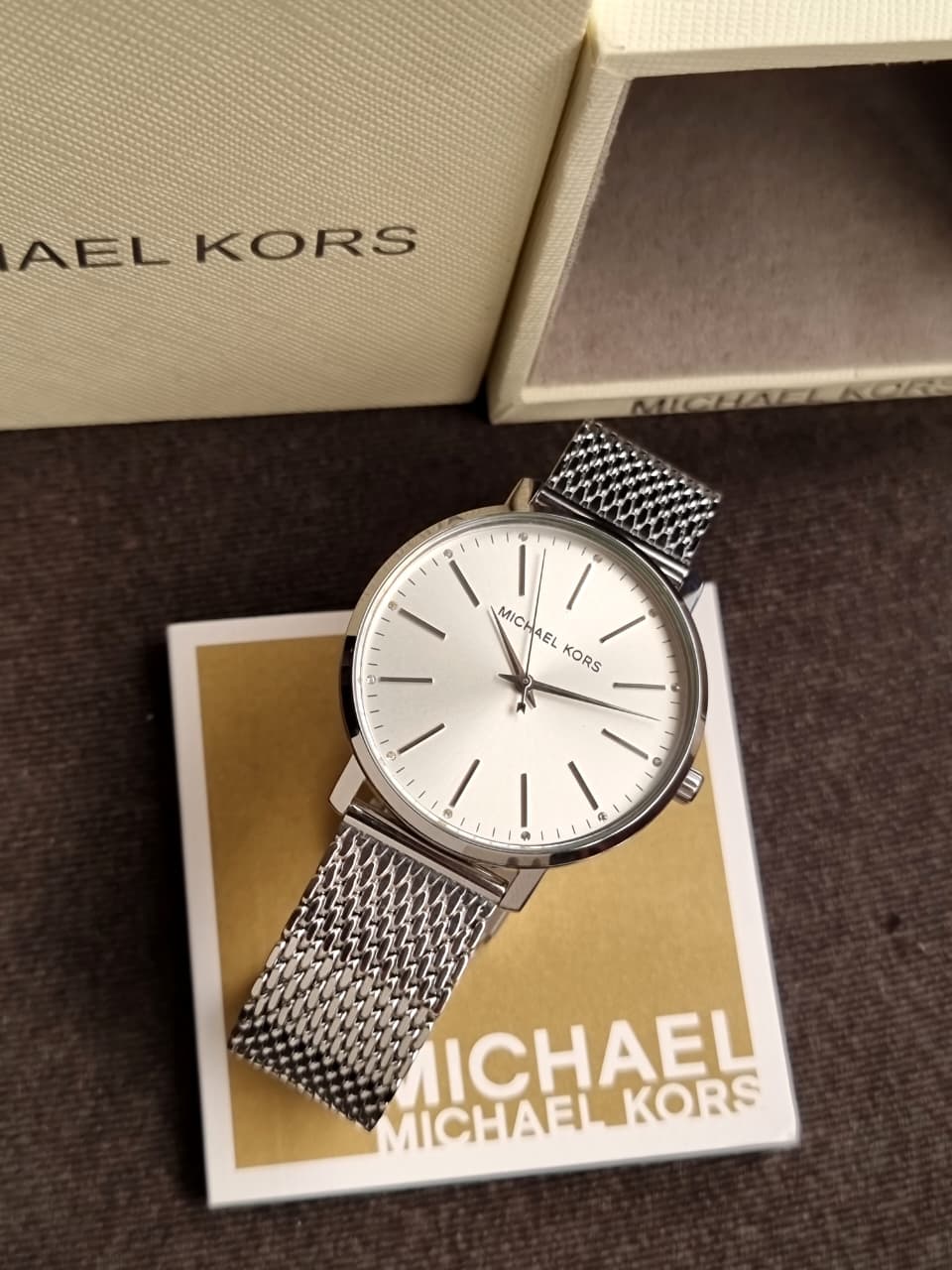Michael Kors Women’s Quartz Stainless Steel Silver Dial 38mm Watch MK4338 - Image 7