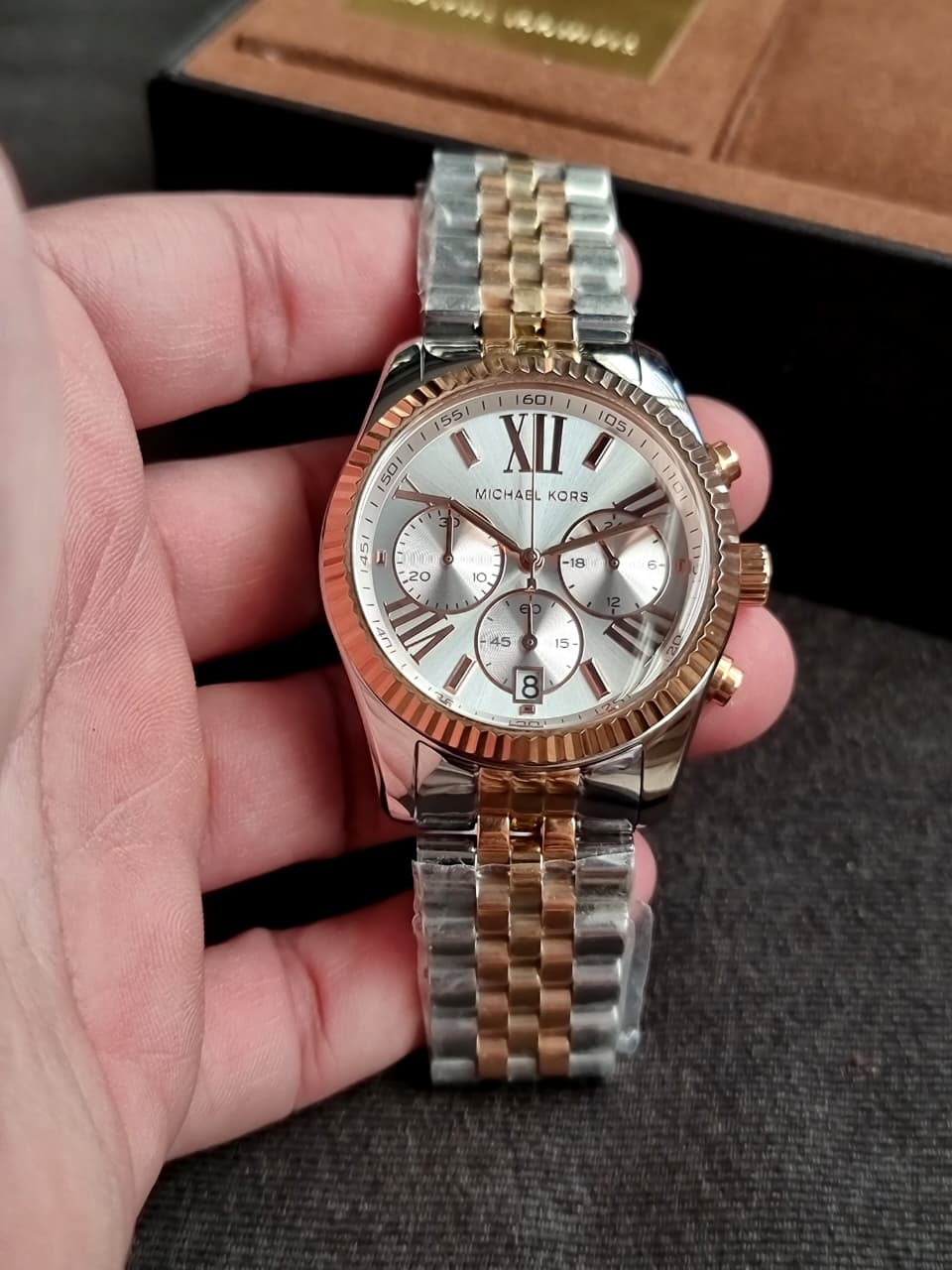 Michael Kors Women’s Quartz Stainless Steel Strap Silver Dial 38mm Watch MK5735 - Image 4