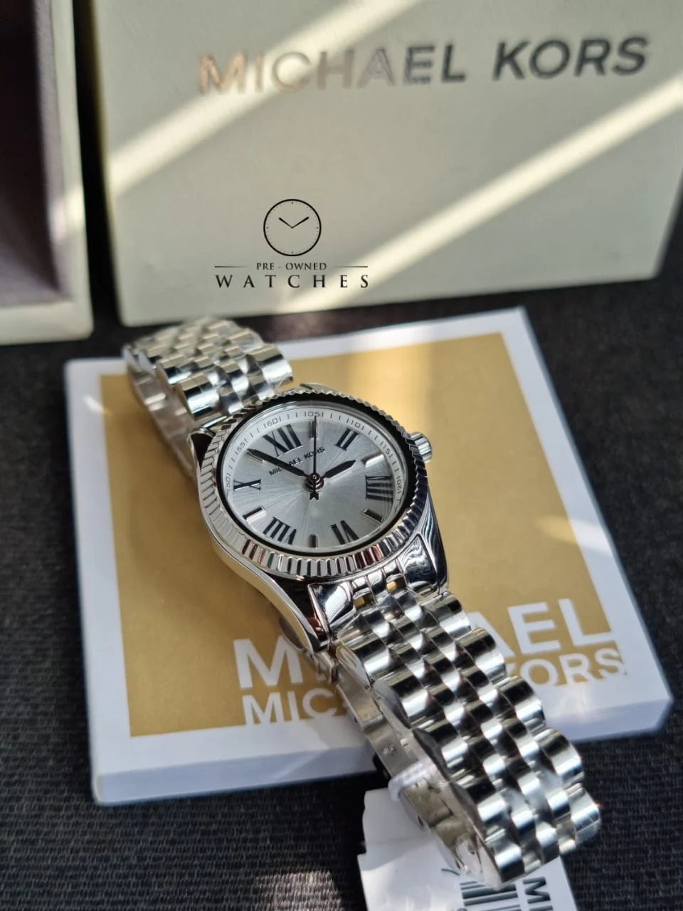 Michael Kors Women’s Quartz Stainless Steel White Dial 26mm Watch MK3228 - Image 5