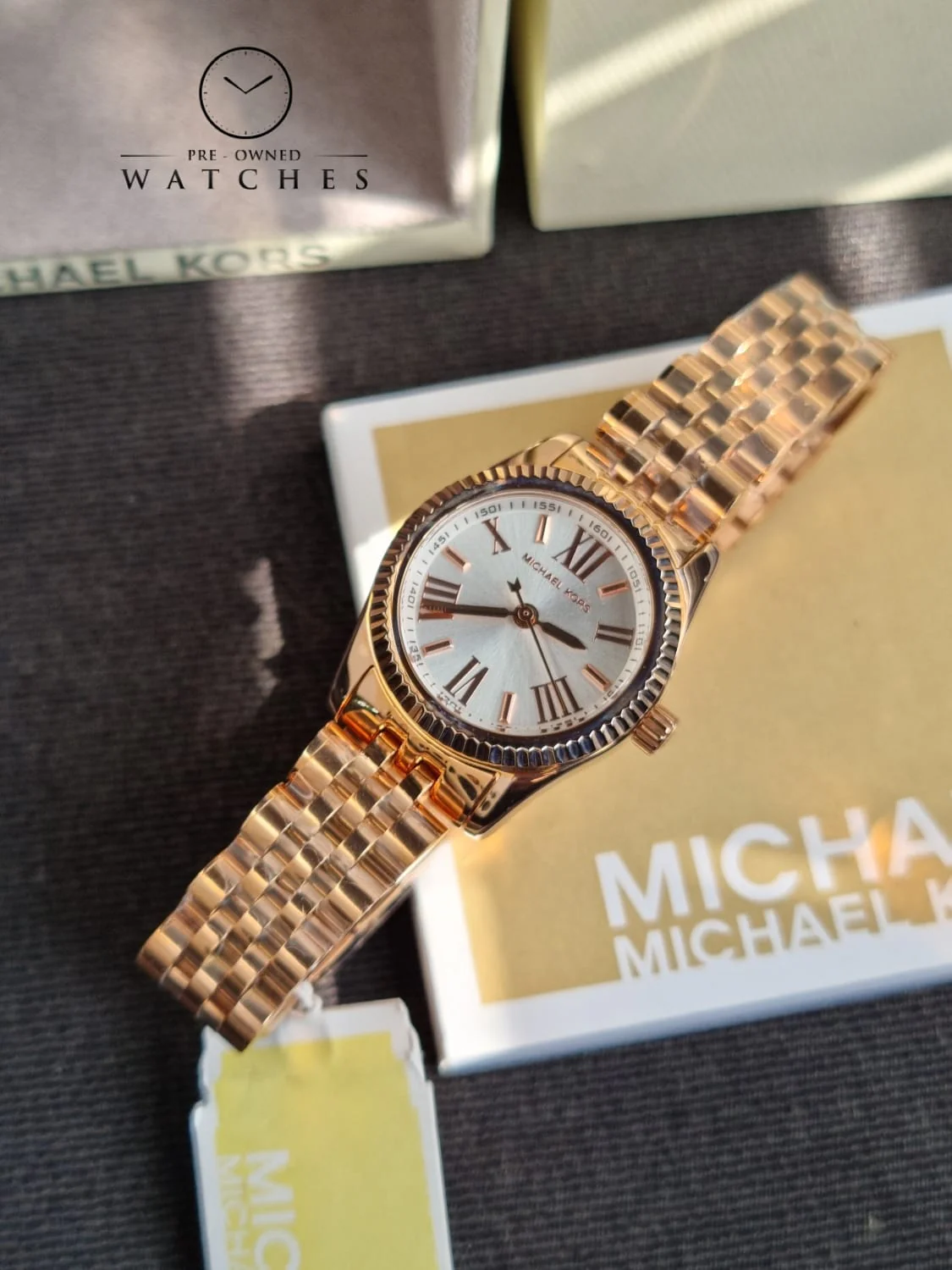 Michael Kors Women’s Quartz Stainless Steel White Dial 26mm Watch MK3230 - Image 11