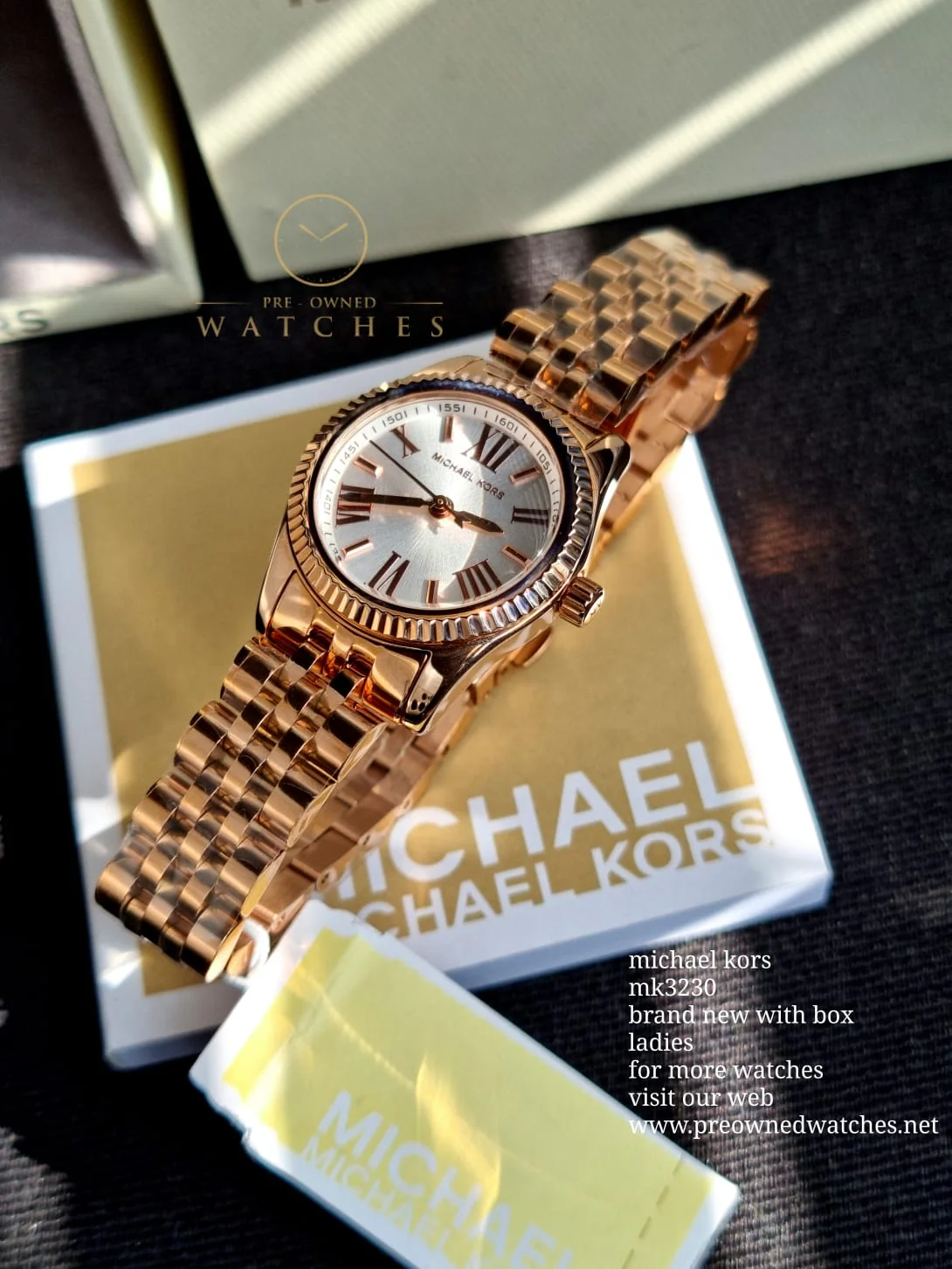 Michael Kors Women’s Quartz Stainless Steel White Dial 26mm Watch MK3230 - Image 16