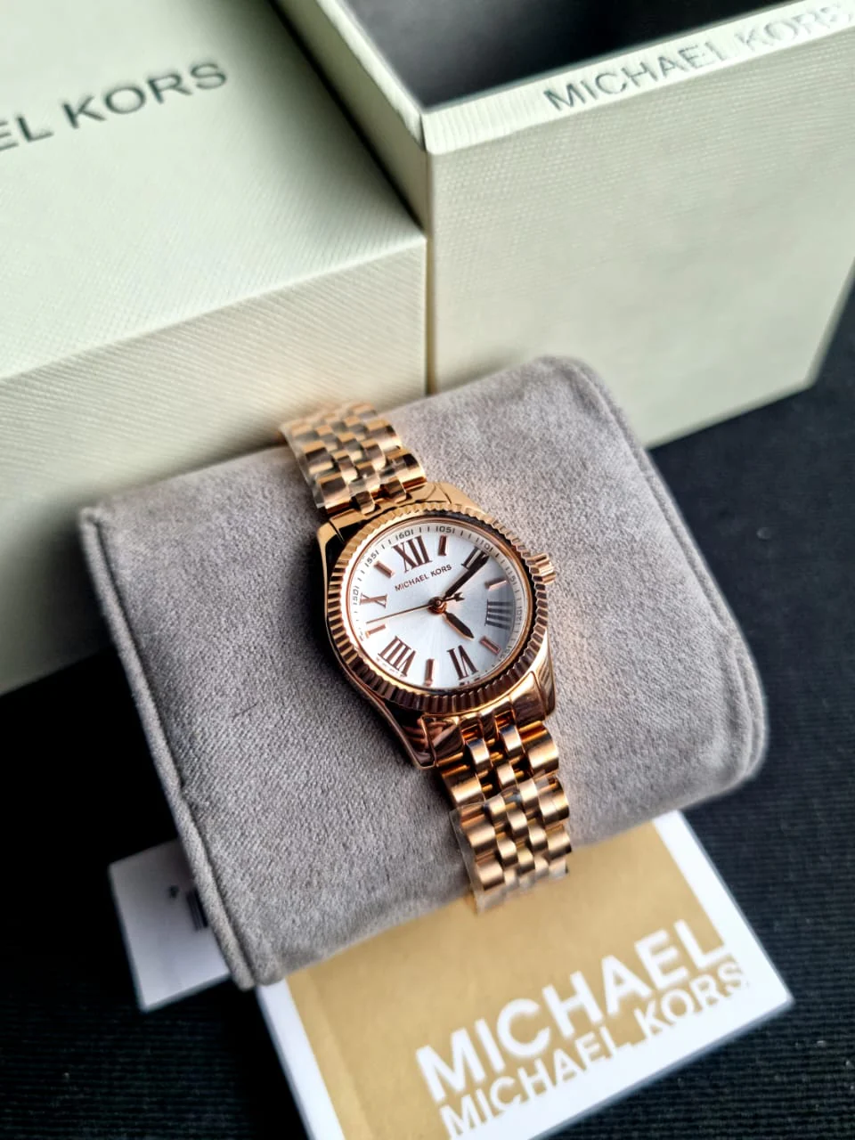 Michael Kors Women’s Quartz Stainless Steel White Dial 26mm Watch MK3230 - Image 3