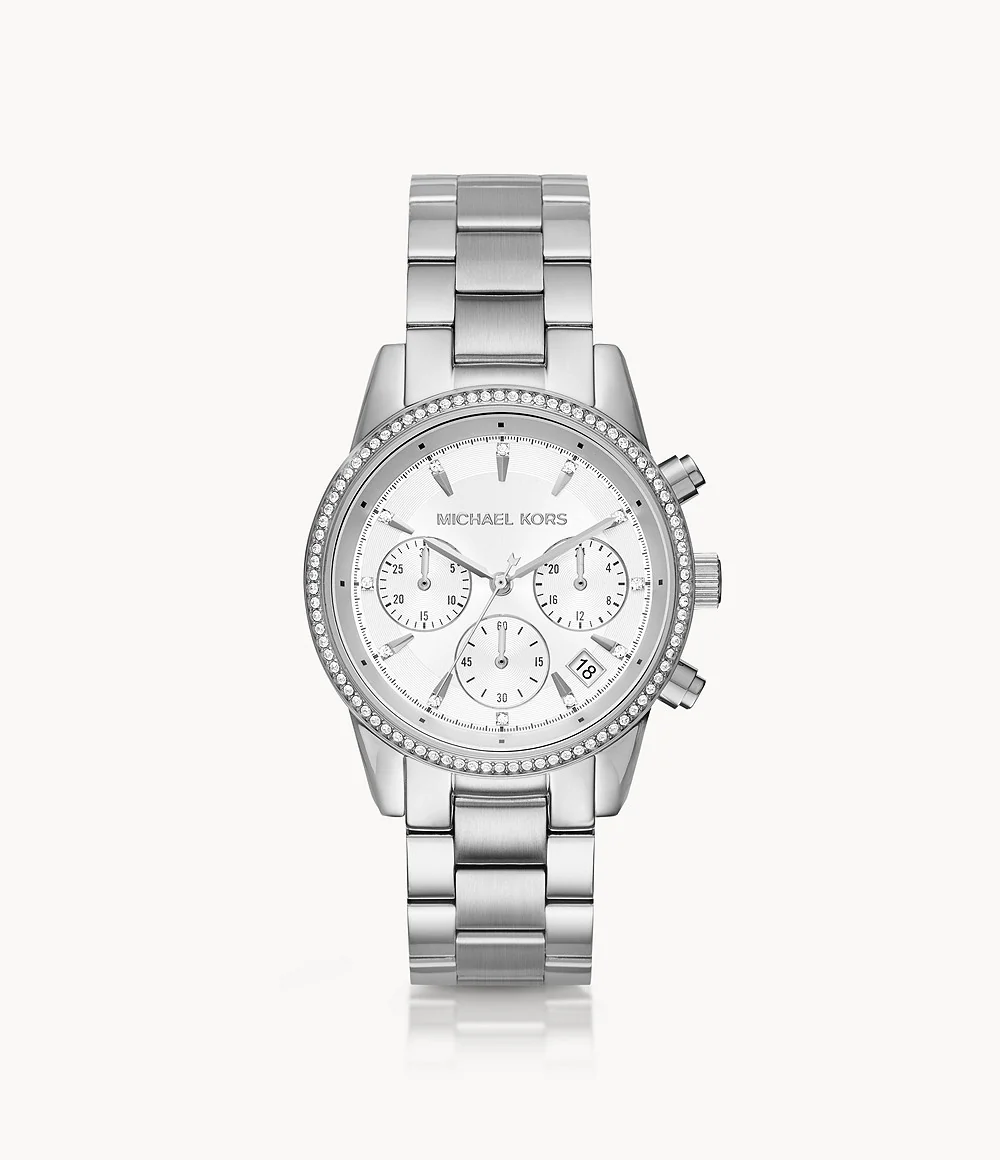 Michael Kors Women’s Quartz Stainless Steel White Dial 37mm Watch MK6428