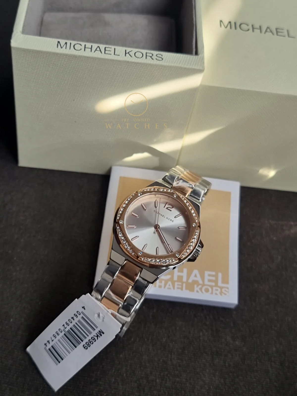 Michael Kors Women’s Quartz Two Tone Stainless Steel Silver Dial 37mm Watch MK6989 - Image 10
