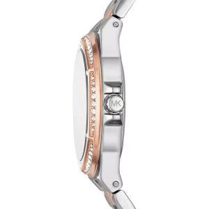Michael Kors Women’s Quartz Two Tone Stainless Steel Silver Dial 37mm Watch MK6989 - Image 2