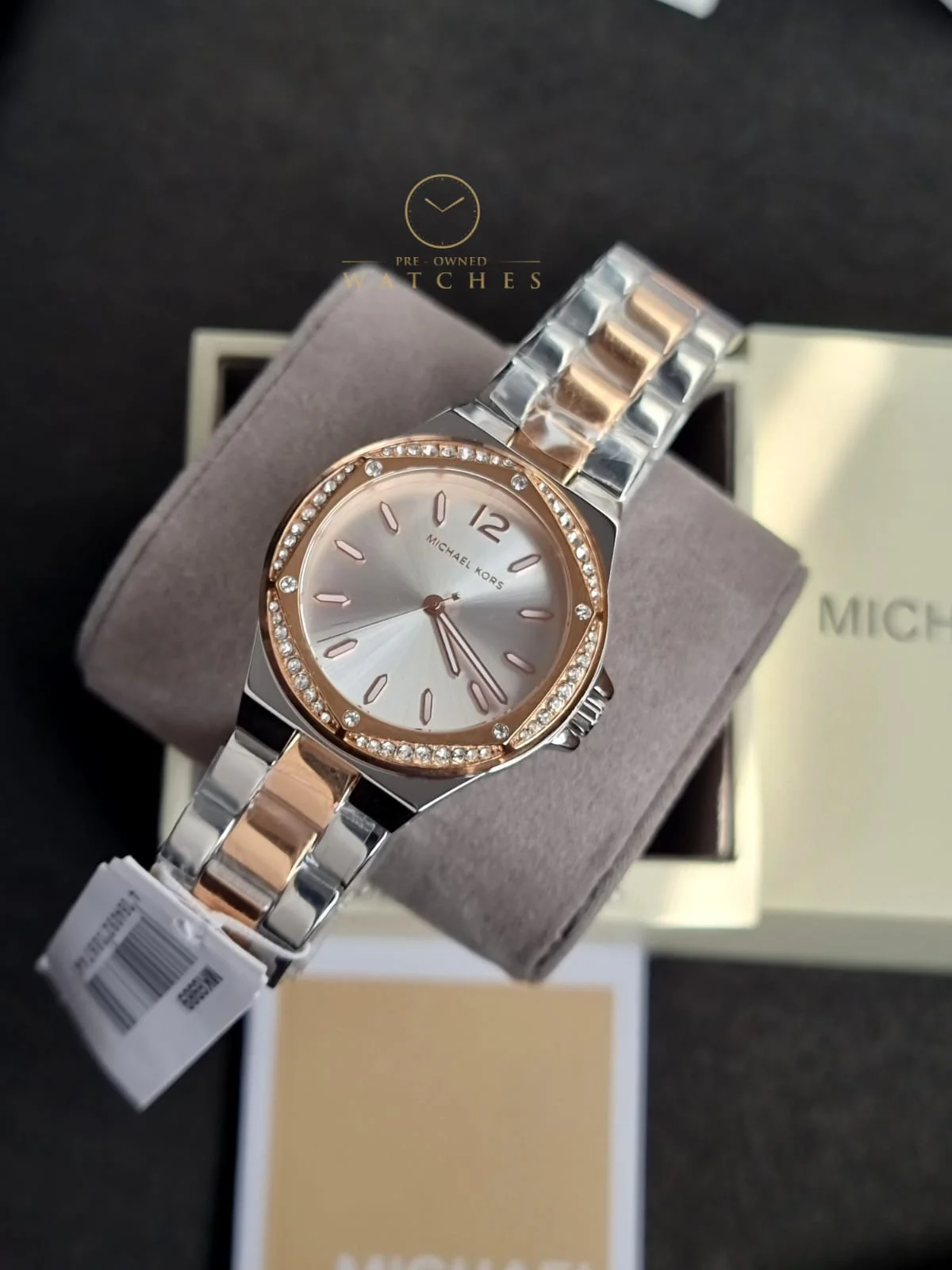 Michael Kors Women’s Quartz Two Tone Stainless Steel Silver Dial 37mm Watch MK6989 - Image 5