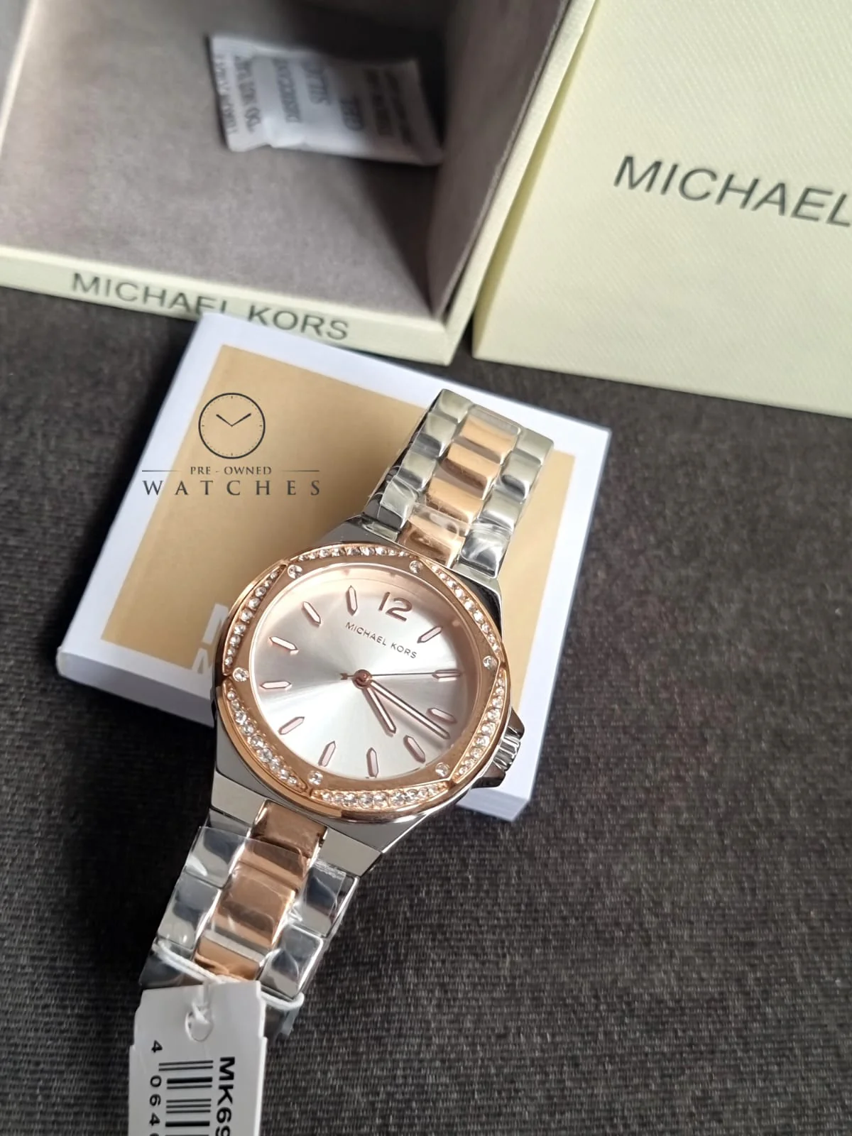 Michael Kors Women’s Quartz Two Tone Stainless Steel Silver Dial 37mm Watch MK6989 - Image 6