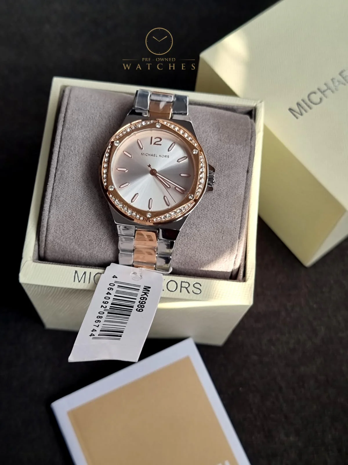 Michael Kors Women’s Quartz Two Tone Stainless Steel Silver Dial 37mm Watch MK6989 - Image 7