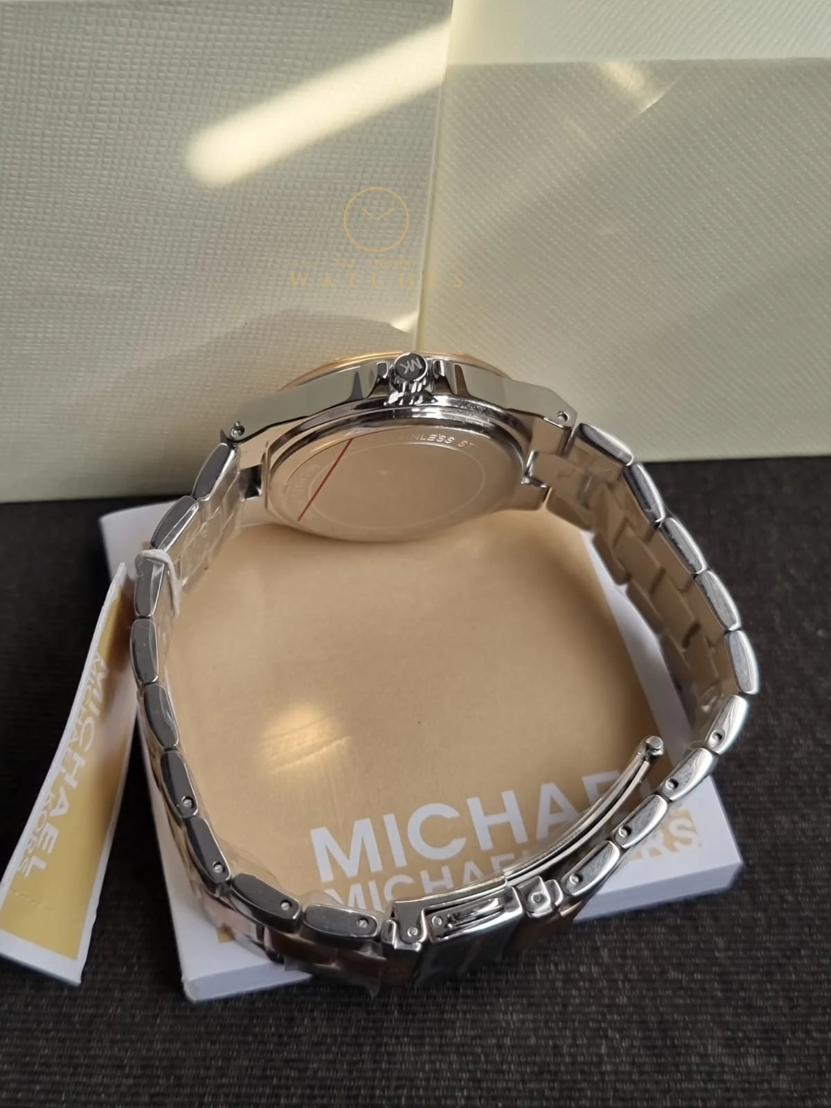 Michael Kors Women’s Quartz Two Tone Stainless Steel Silver Dial 37mm Watch MK6989 - Image 8