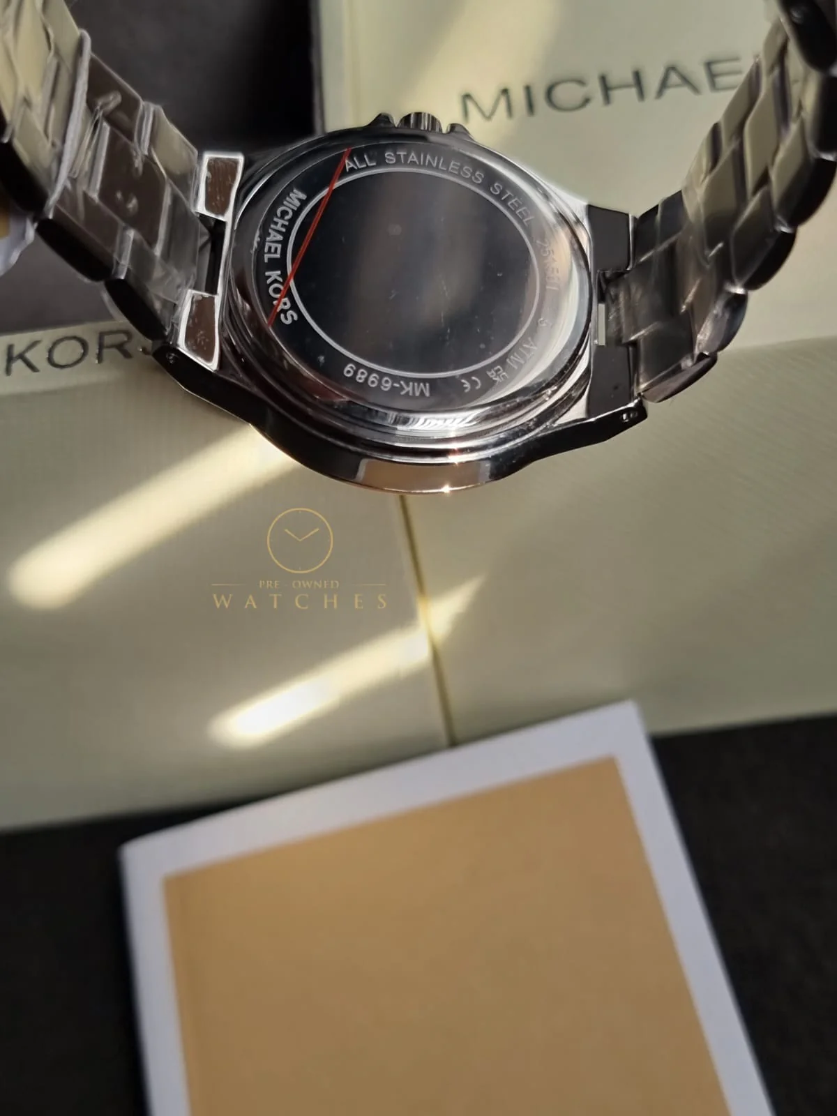 Michael Kors Women’s Quartz Two Tone Stainless Steel Silver Dial 37mm Watch MK6989 - Image 9