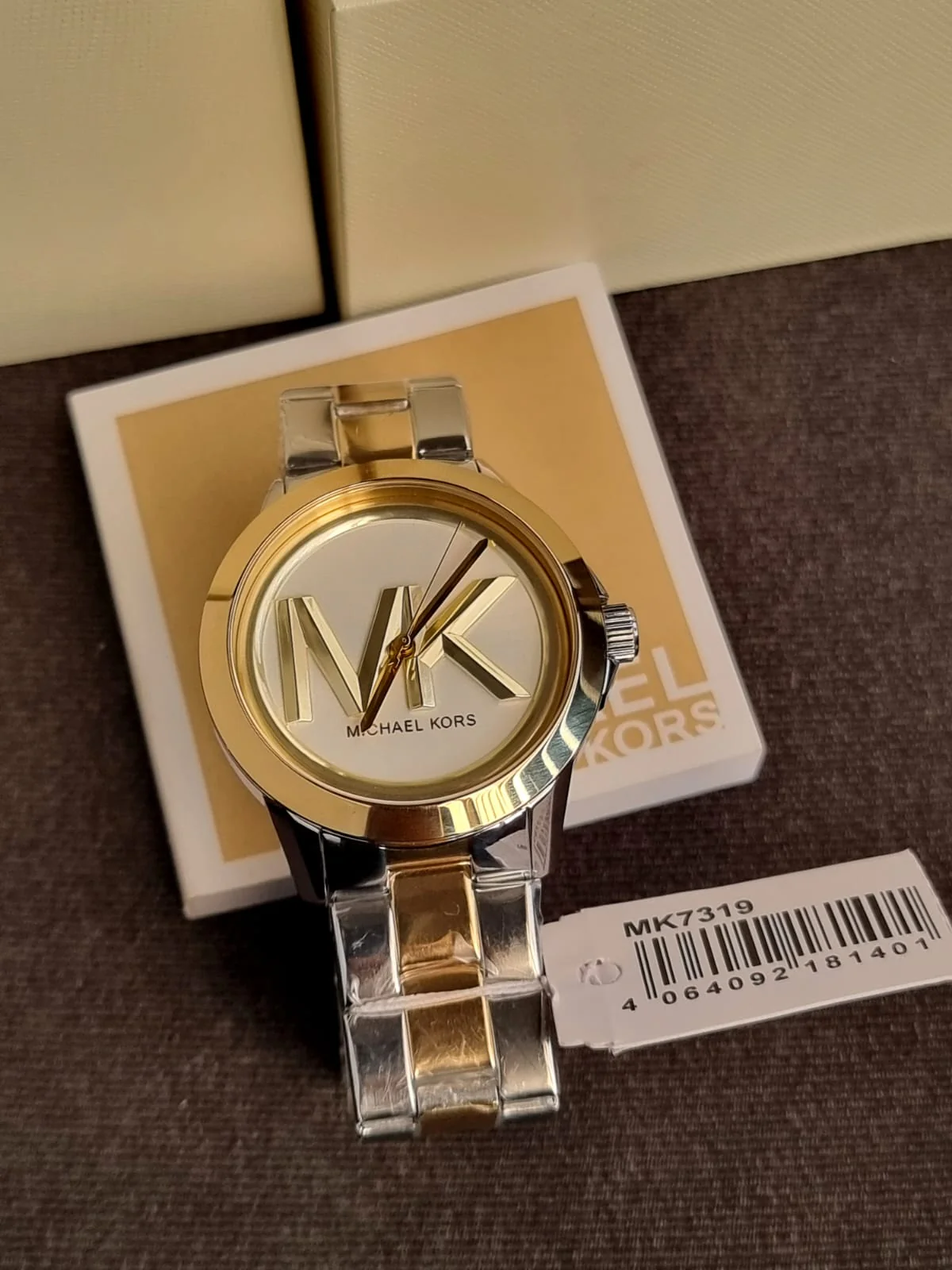 Michael Kors Women’s Quartz Two Tone Stainless Steel Silver Dial 40mm Watch MK7319 - Image 4