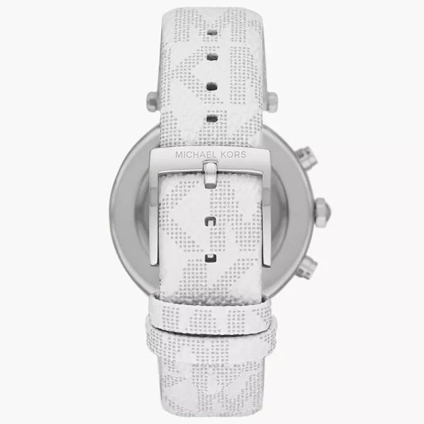 Michael Kors Women’s Quartz White Leather Strap White Dial 39 mm Watch MK7226 - Image 2