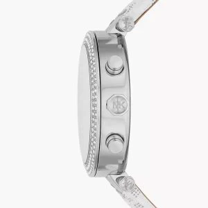 Michael Kors Women’s Quartz White Leather Strap White Dial 39 mm Watch MK7226 - Image 3
