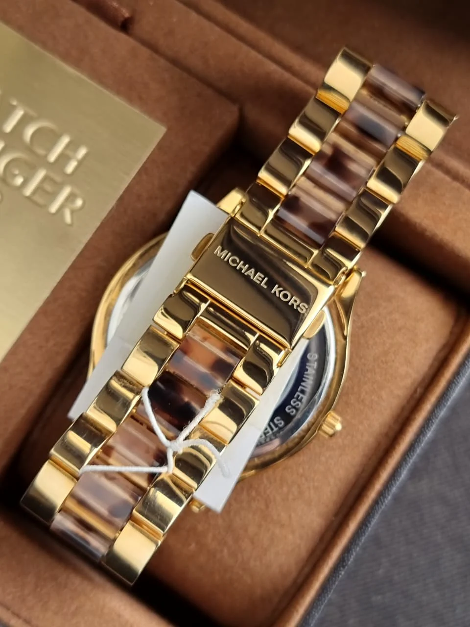 Michael Kors Women's MK4301 - Slim Runway Rose Gold/Blush Tortoise Watch - Image 8