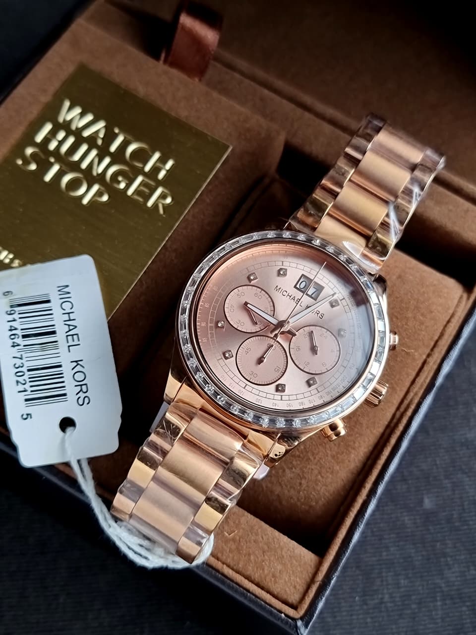 Michael Kors Women's MK6204 - Brinkley Rose Gold Watch - Image 4