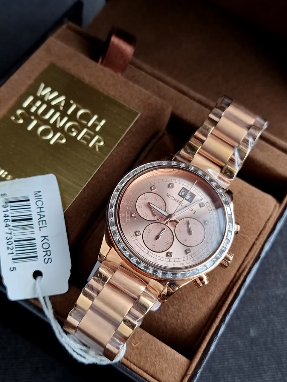 Michael Kors Women's MK6204 - Brinkley Rose Gold Watch - Image 5