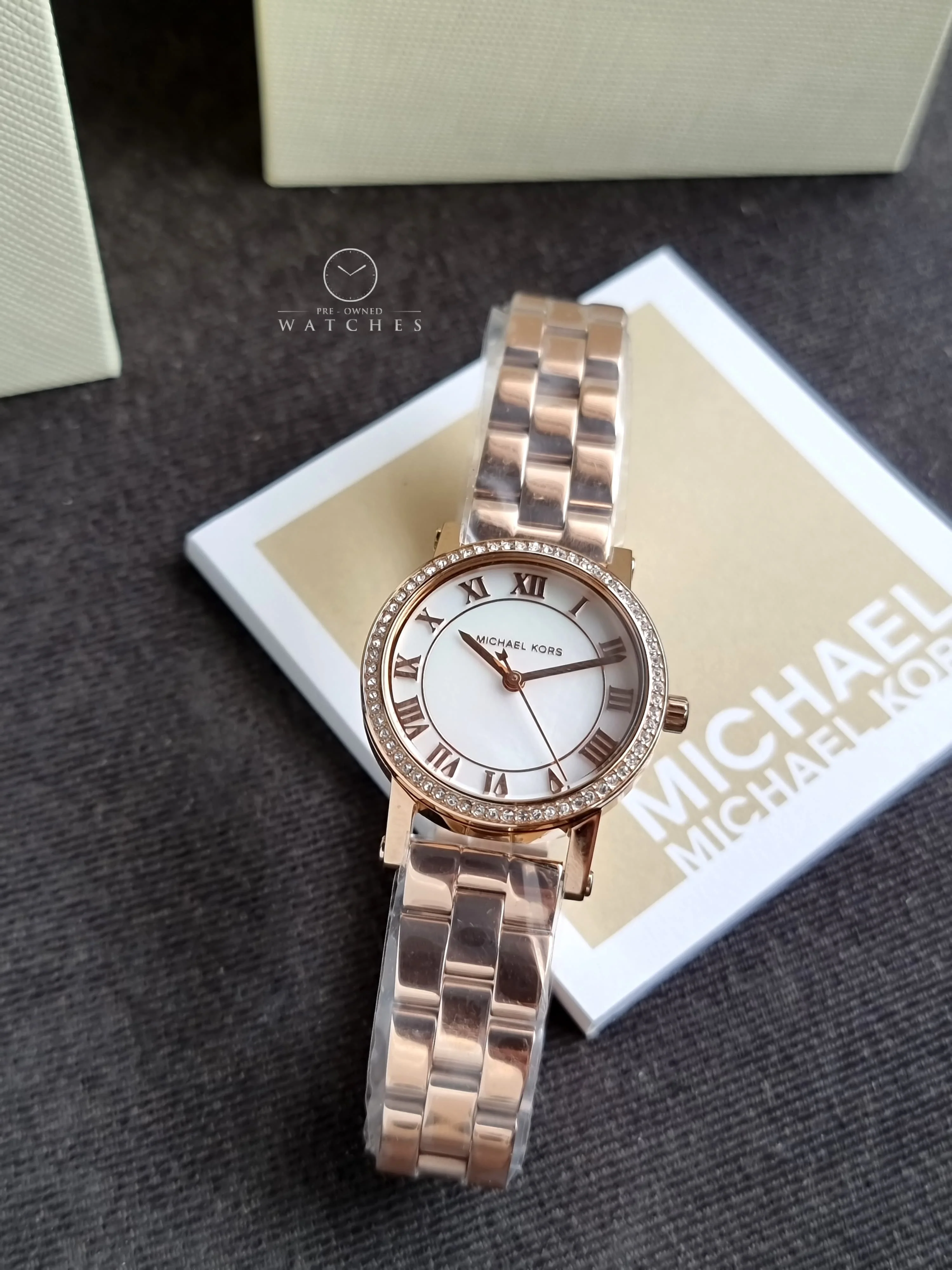 Michael Kors Women's Norie Three-Hand Rose Gold Stainless Steel Watch mk3558 - Image 4