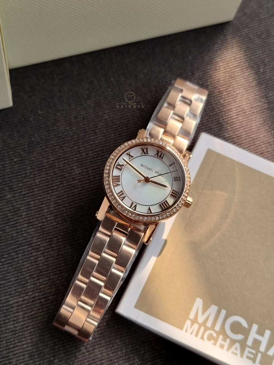 Michael Kors Women's Norie Three-Hand Rose Gold Stainless Steel Watch mk3558 - Image 6