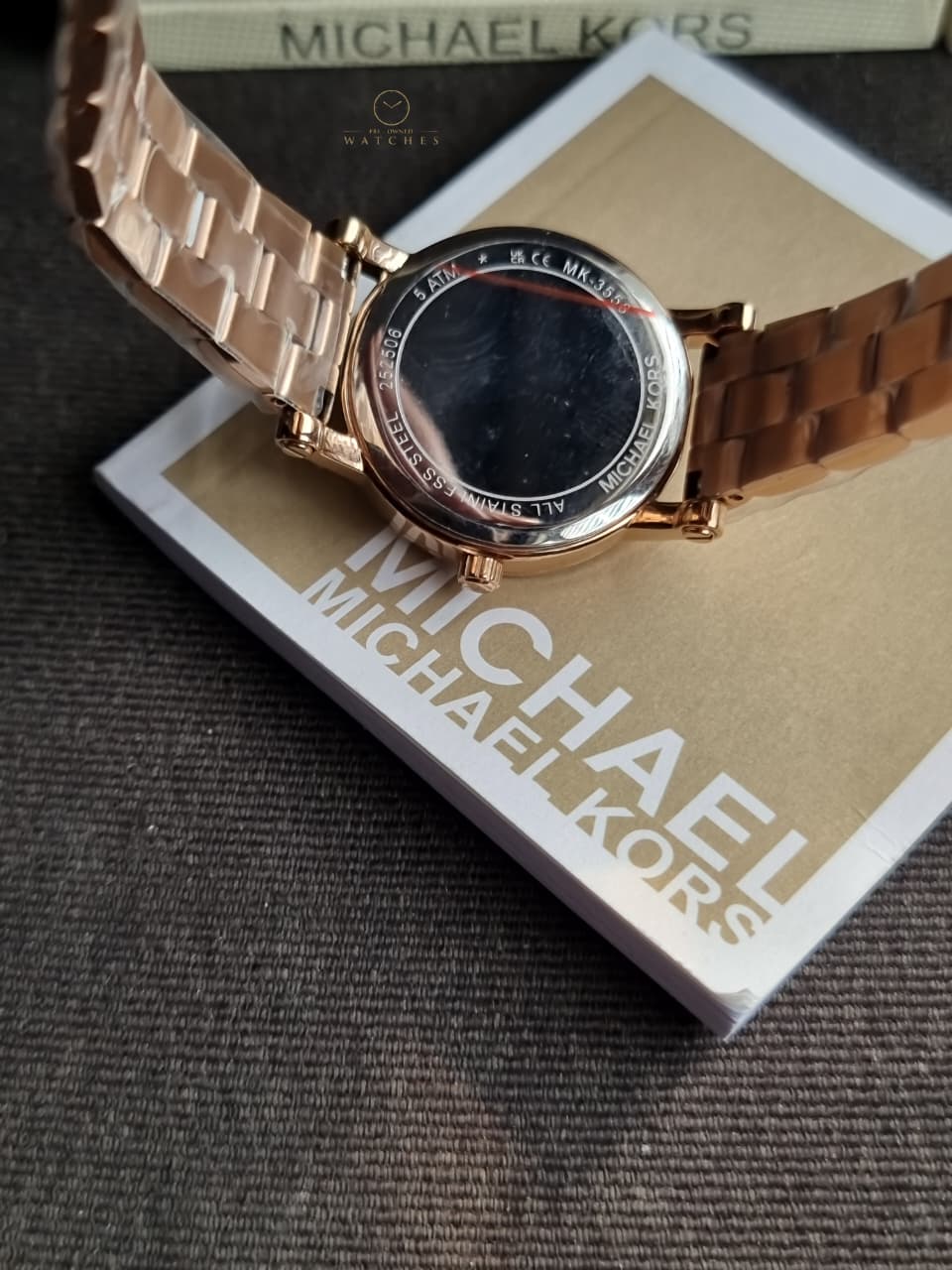 Michael Kors Women's Norie Three-Hand Rose Gold Stainless Steel Watch mk3558 - Image 7