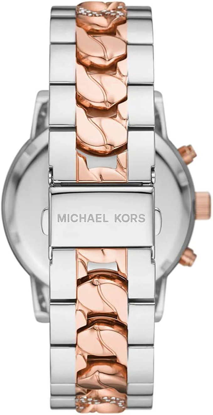 Michael Kors Women's Ritz Quartz Watch with Stainless Steel Strap, Two-Tone, 20 (Model: MK6938) - Image 2