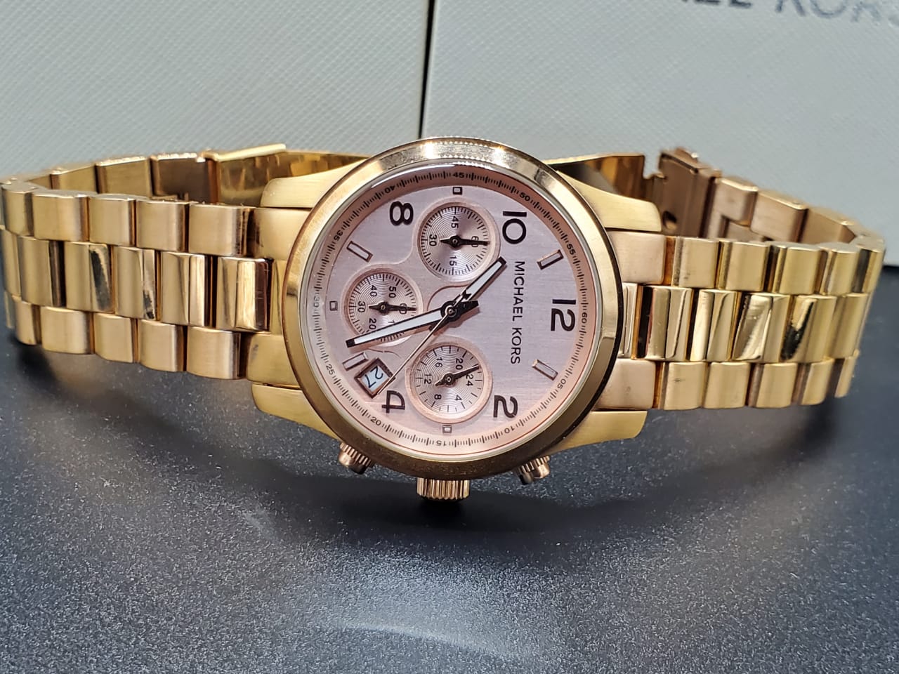 Michael Kors Women's Runway Rose Gold-Tone Watch MK5128 - Image 2