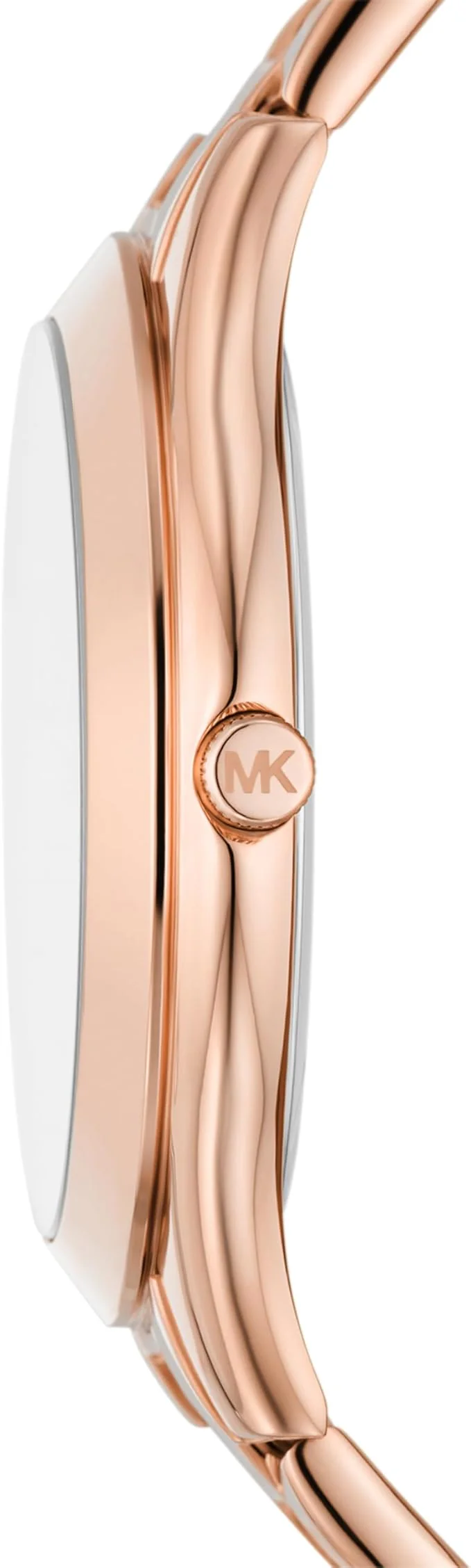 Michael Kors Women's Slim Runway Logo Rose Gold-Tone Stainless Steel Bracelet Watch (Model: MK4733) - Image 4