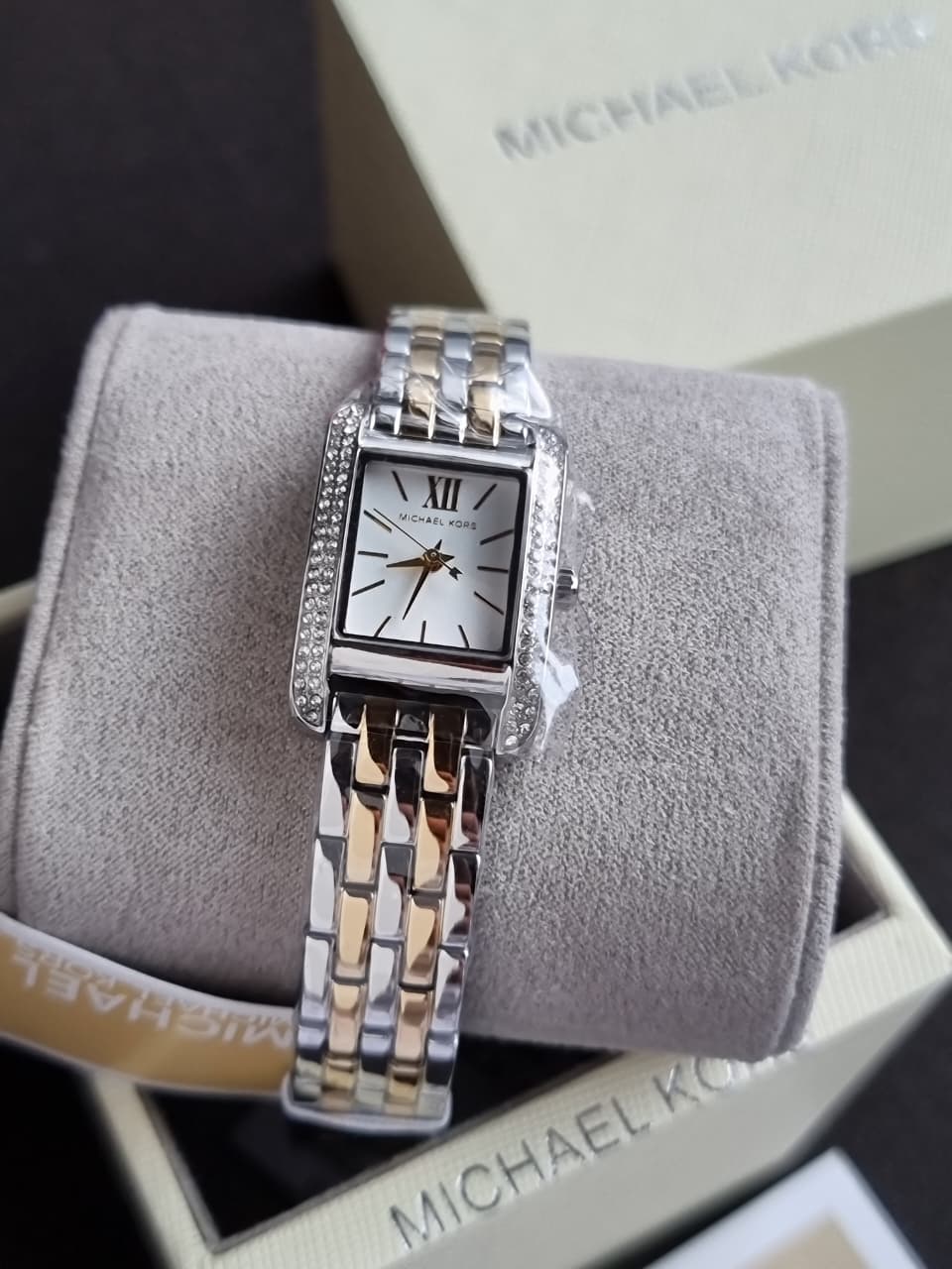 Michael Kors Women's Watch MKO-1035 Quartz White Dial Two Tone Steel - Image 5