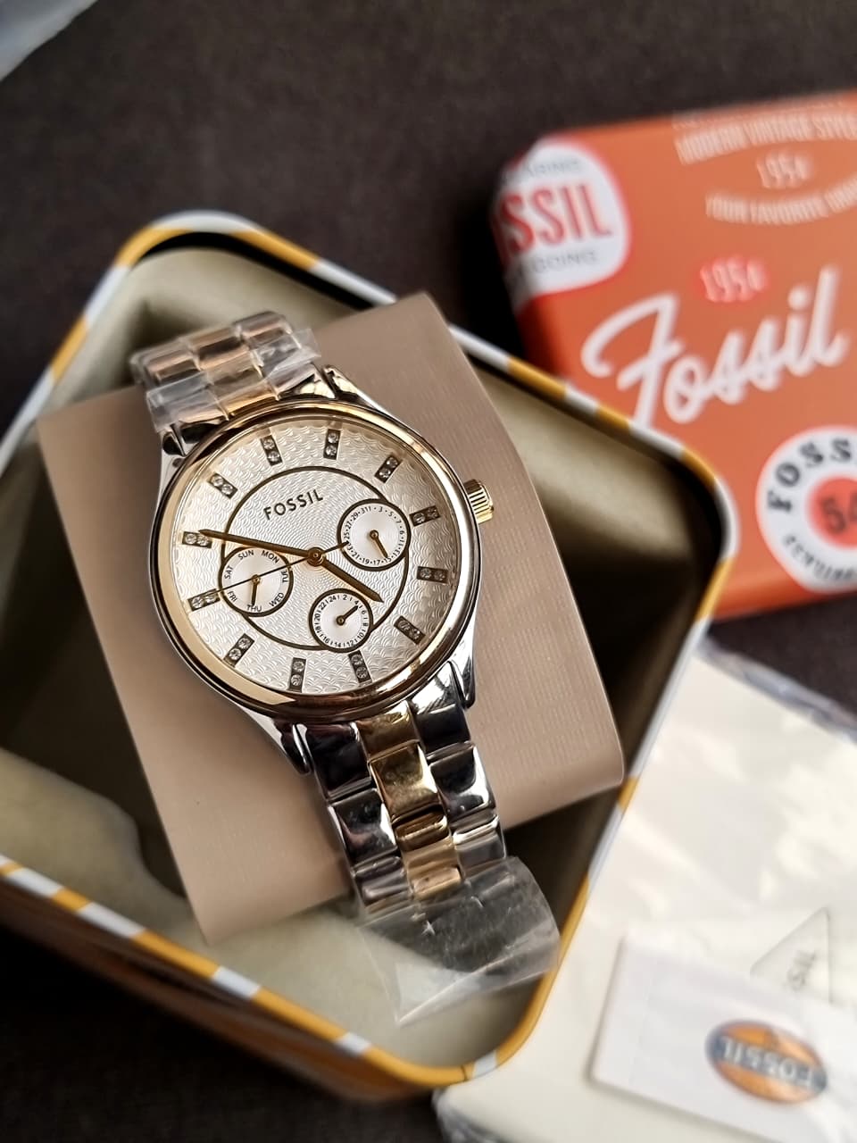 Modern Sophisticate Multifunction Two-Tone Stainless Steel Watch Bq1564 - Image 5