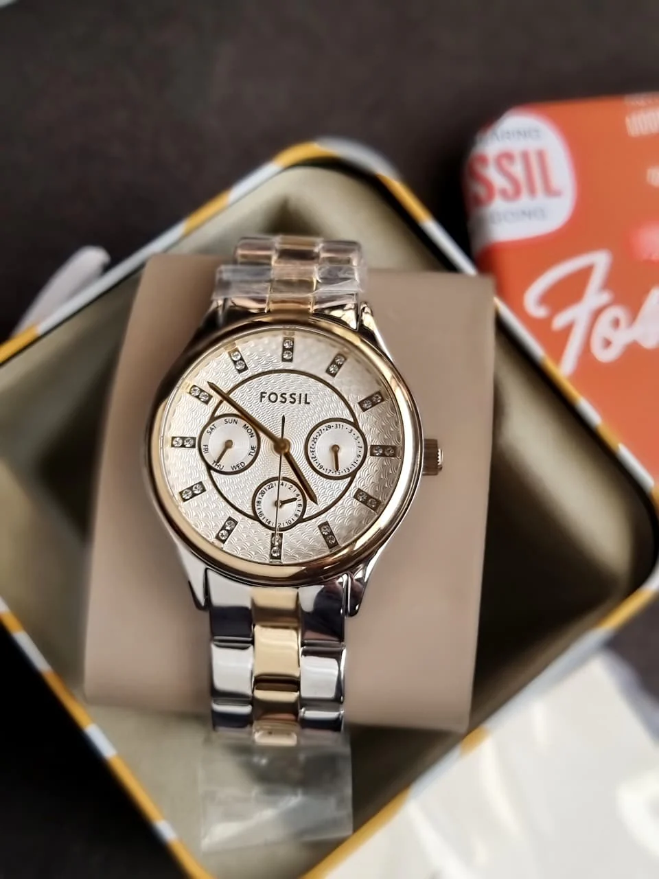 Modern Sophisticate Multifunction Two-Tone Stainless Steel Watch Bq1564 - Image 6