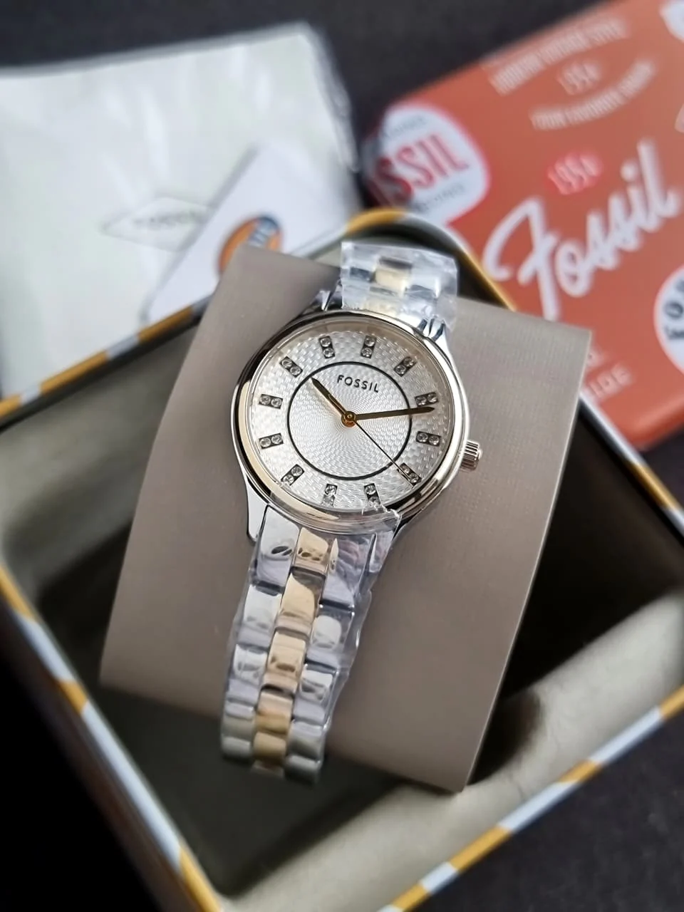Modern Sophisticate Three-Hand Two-Tone Stainless Steel Watch Bq1574 - Image 2