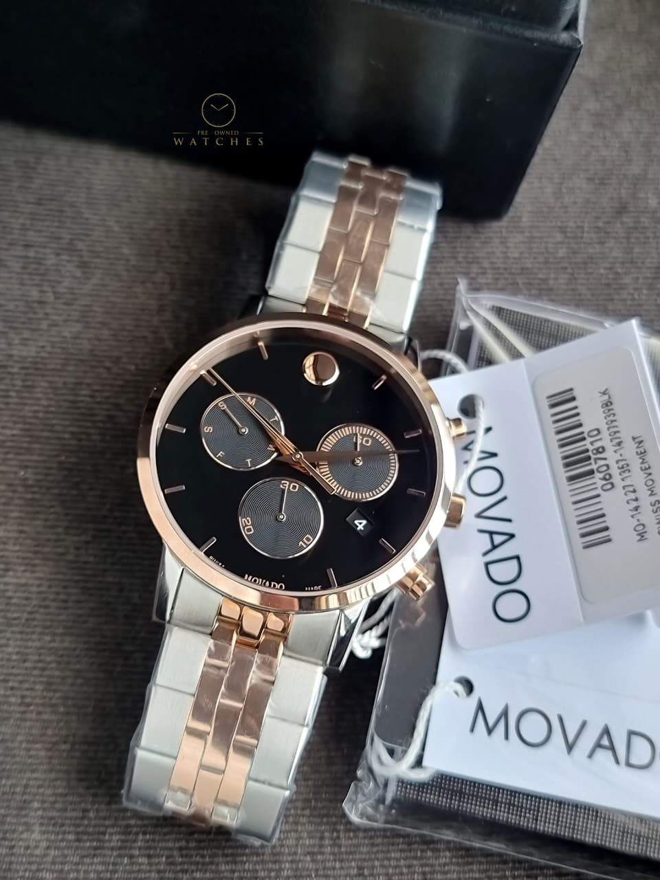Movado 0607845 Men's Watch Iconic Museum Dial Swiss Quartz - Image 2