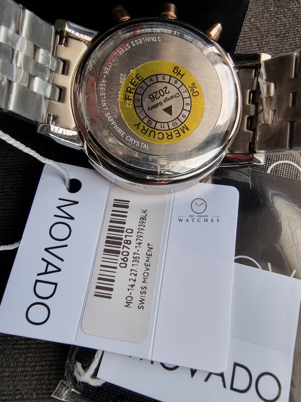 Movado 0607845 Men's Watch Iconic Museum Dial Swiss Quartz - Image 4