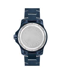 Movado 800 Series Blue Stainless Steel Black Dial Quartz Watch for Gents - 2600160 - Image 2