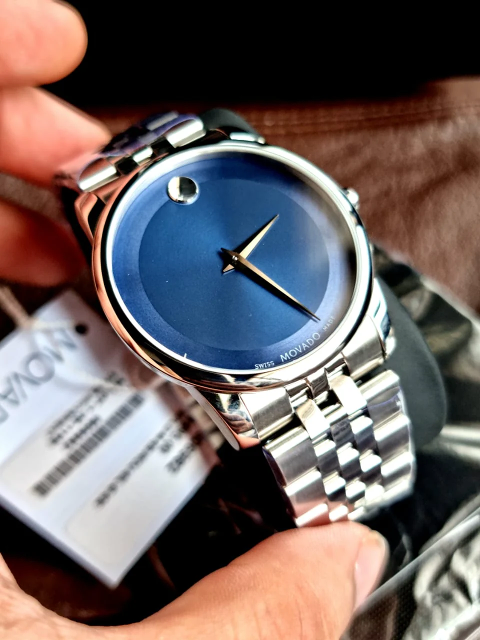 Movado Analog Blue Dial Men's Watch 606982 - Image 2