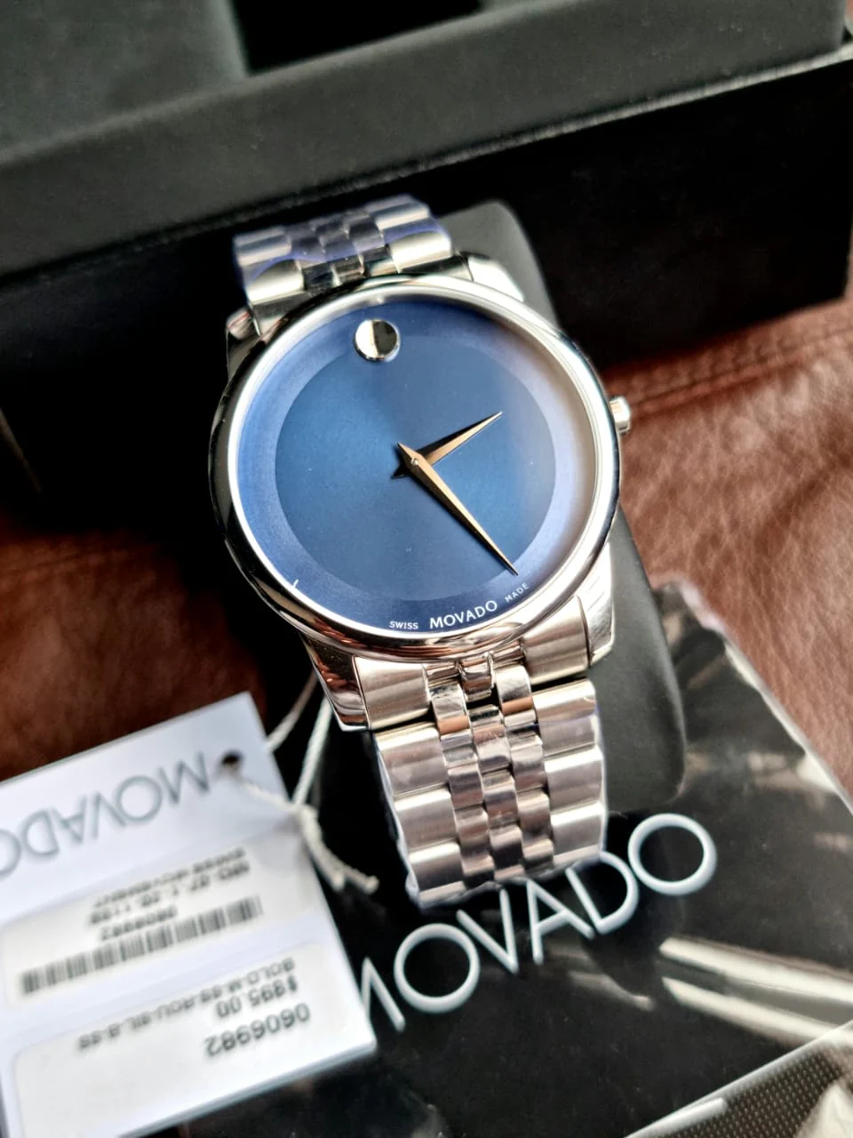 Movado Analog Blue Dial Men's Watch 606982 - Image 4