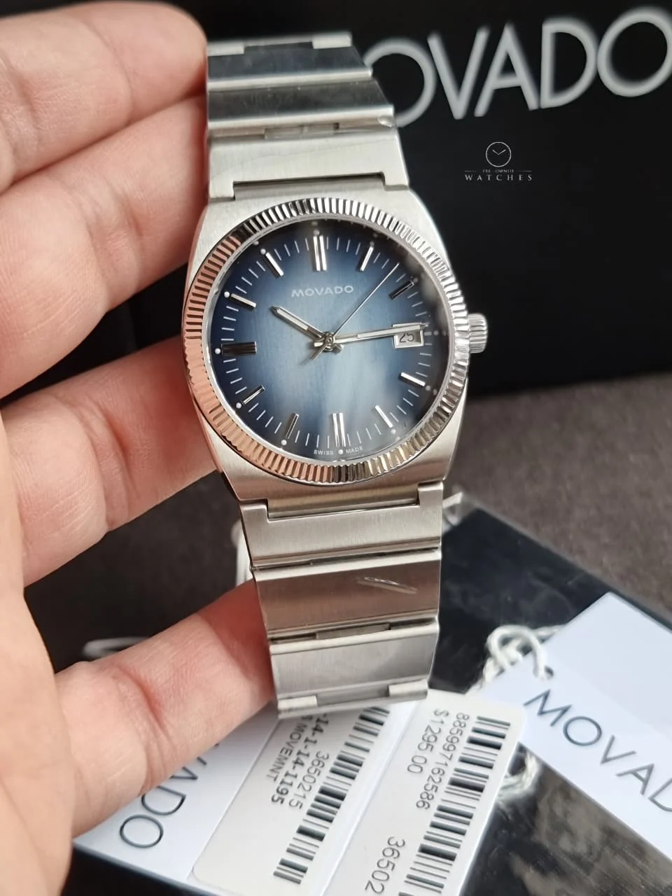 Movado Heritage Ondoplan Men's Luxury Quartz Watch - Swiss Movement 3650215 - Image 4