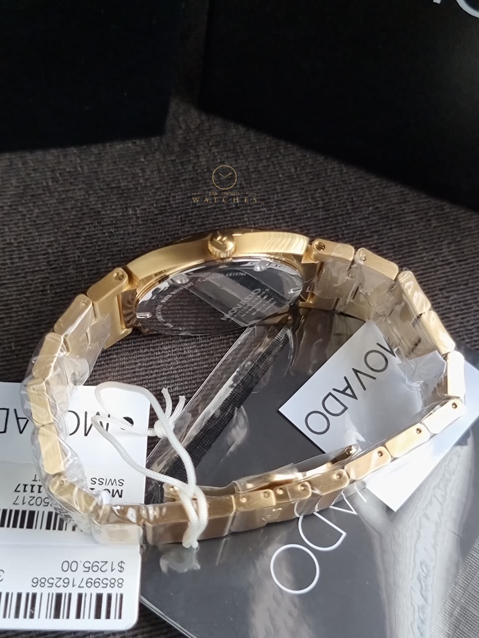 Movado Heritage Series Ondoplan Pale Gold Fluted bezel Ionic Men's Watch 3650217 - Image 5