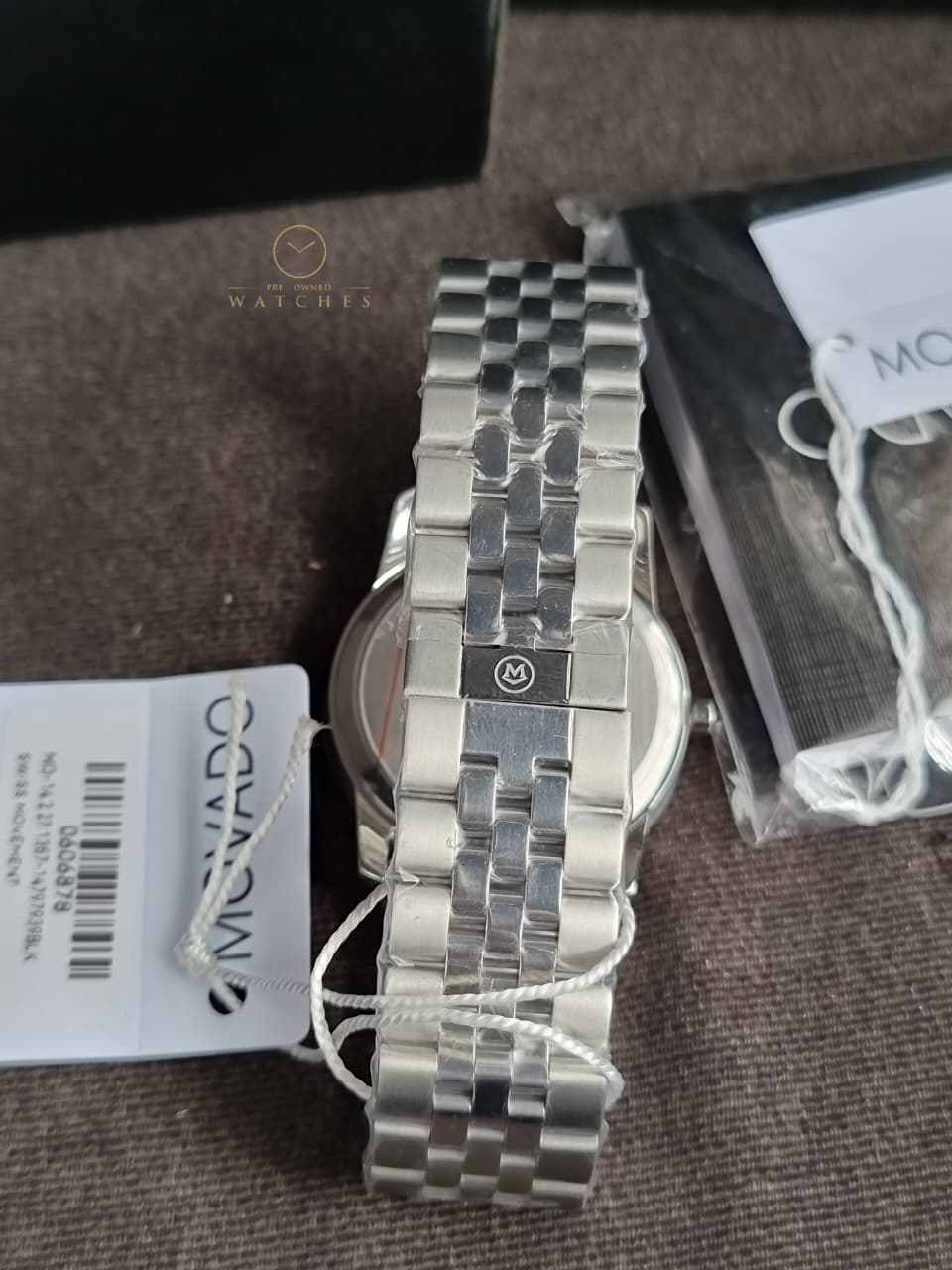 Movado Men’s Quartz Swiss Made Stainless Steel Black Dial 40mm Watch 0606878 - Image 3