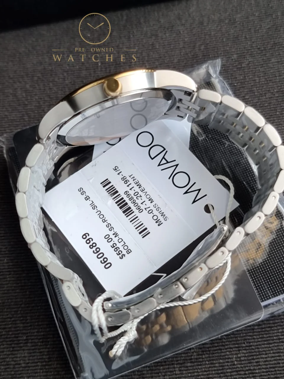 Movado Men’s Swiss Made Quartz Black Dial 40mm Watch 0606899 - Image 3