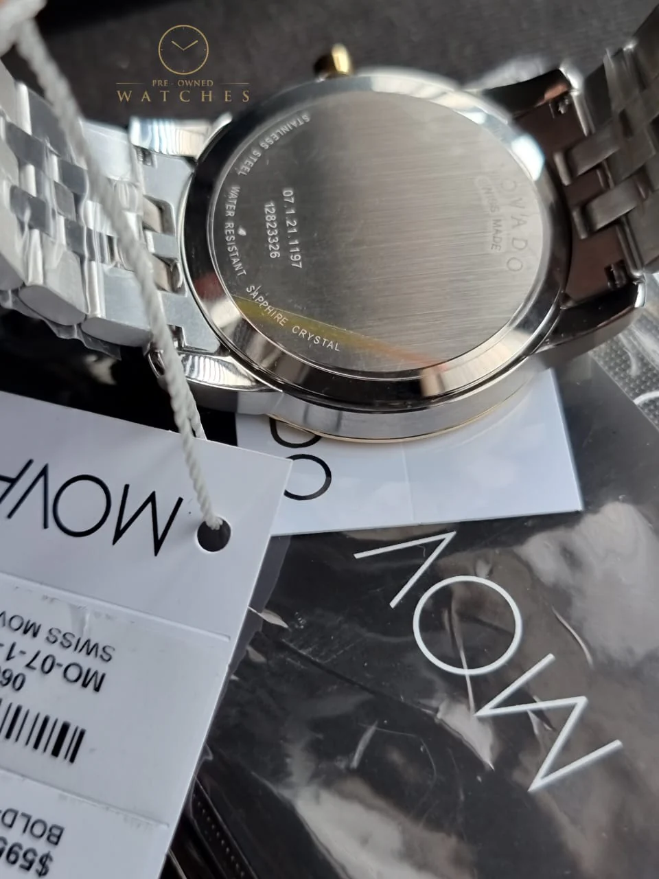 Movado Men’s Swiss Made Quartz Black Dial 40mm Watch 0606899 - Image 5