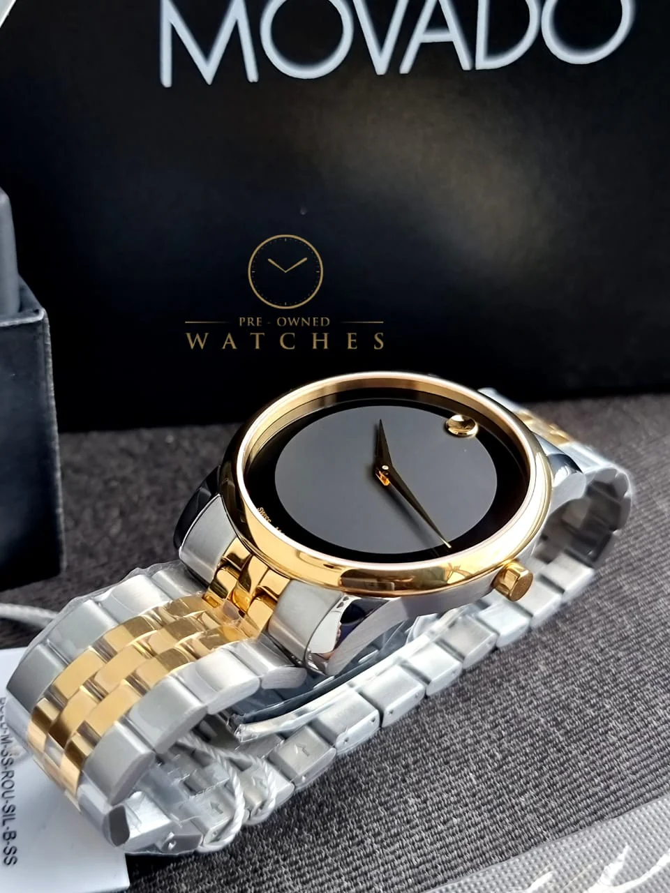 Movado Men’s Swiss Made Quartz Black Dial 40mm Watch 0606899 - Image 6