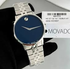 Movado Men’s Swiss Made Quartz Stainless Steel Blue Dial 40mm Watch 0607212 - Image 3