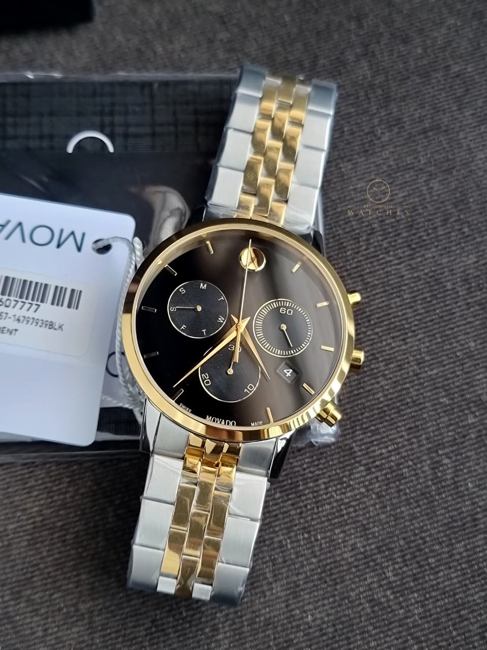 Movado Museum Classic 0607777 Black Dial Stainless Steel Watch - Image 2