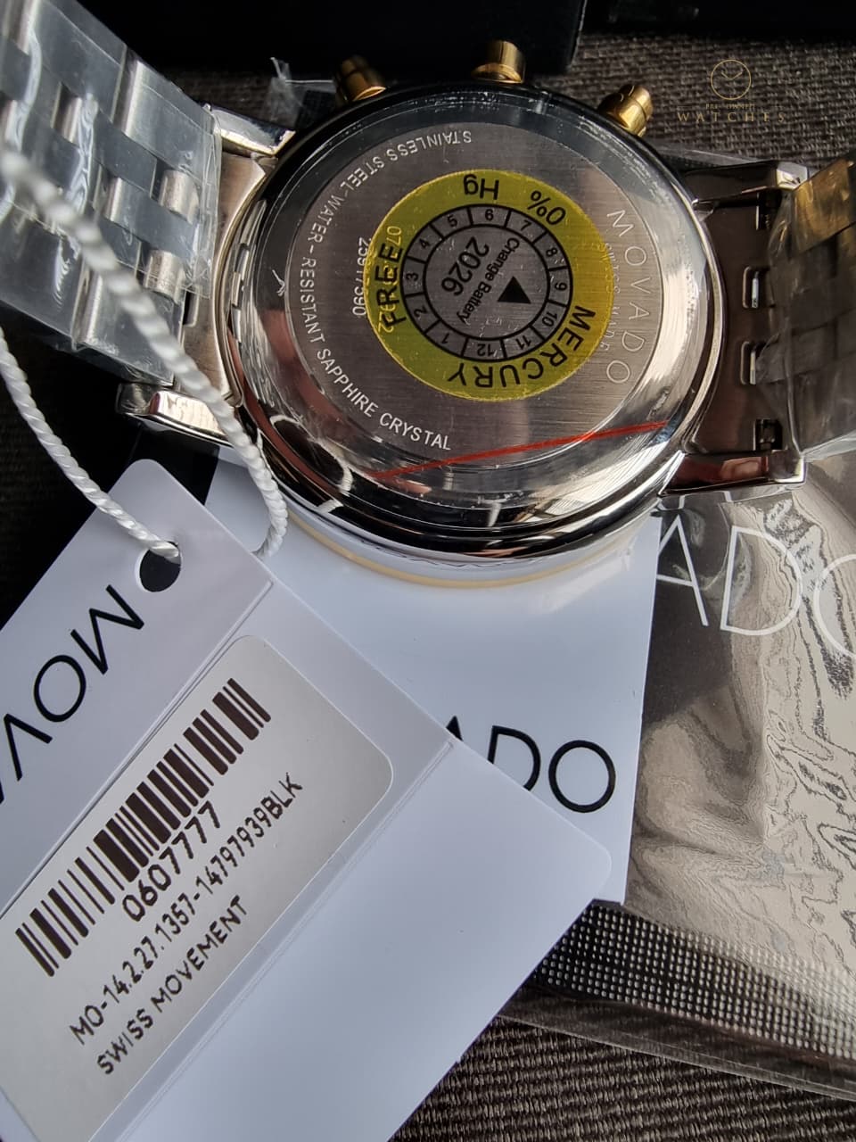Movado Museum Classic 0607777 Black Dial Stainless Steel Watch - Image 6