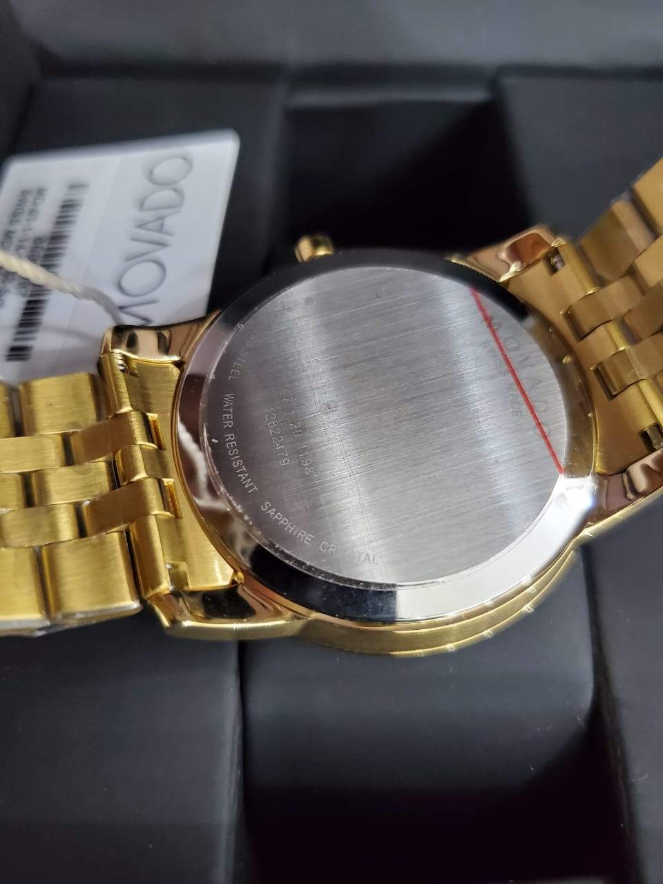 MOVADO Museum Classic Black Dial Yellow PVD Men’s Watch 0606997 - Image 4