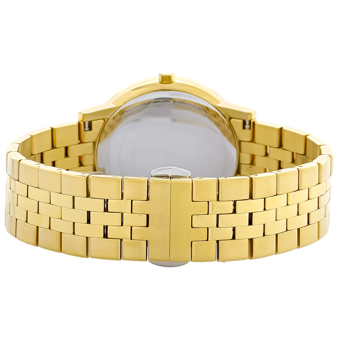 Movado Museum Series Mens Gold Tone Black Dial Diamond Quartz Watch 0607625 - Image 3