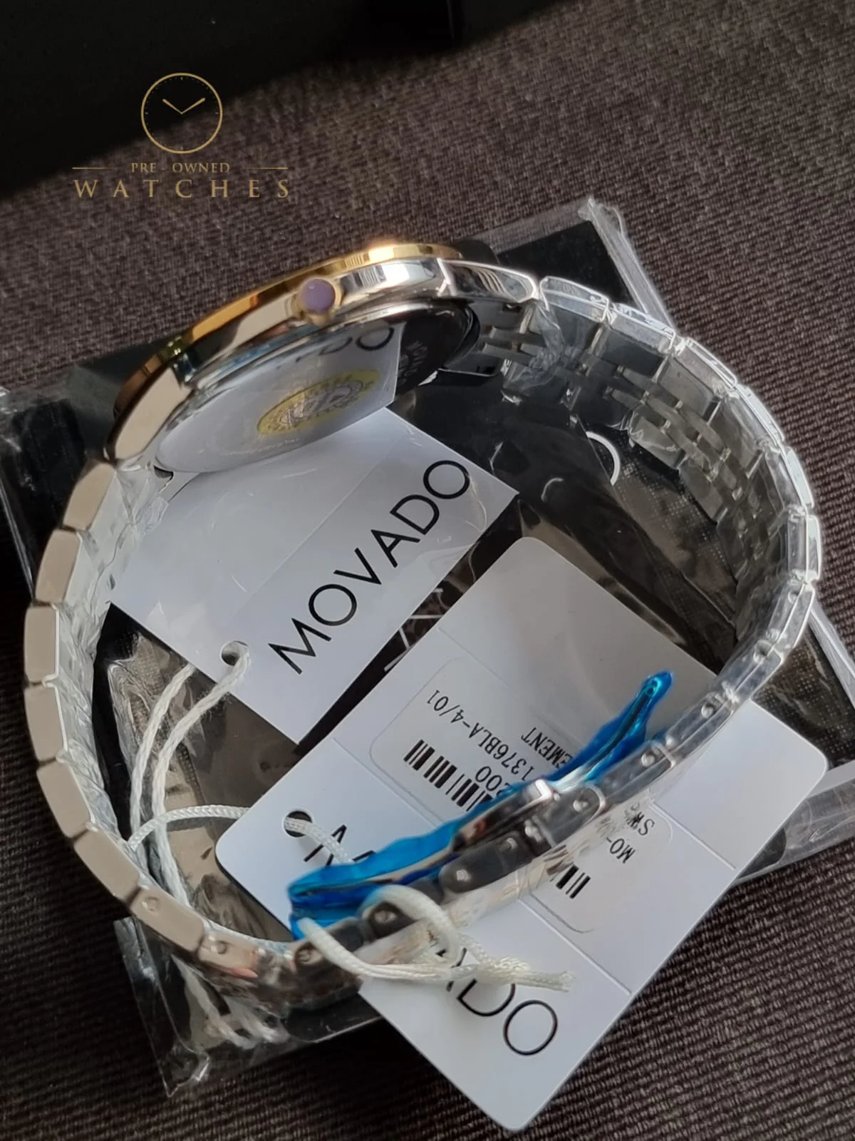 Movado Museum Two-tone Stainless Steel Black Dial Quartz Watch for Gents- 0607200 - Image 7