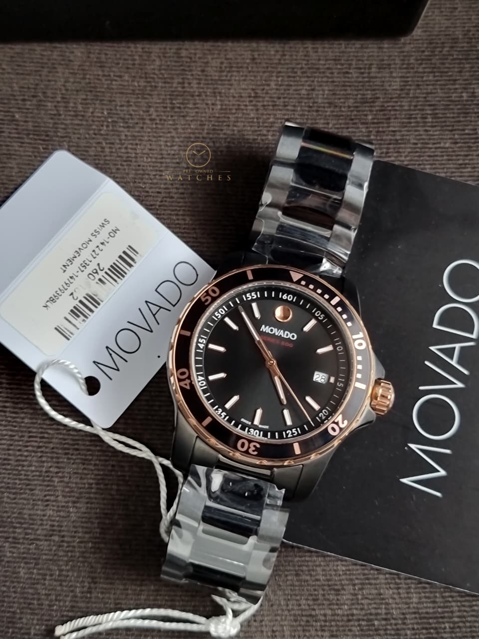 Movado Series 800 Analog Black Dial Men's Watch-2600161 - Image 3